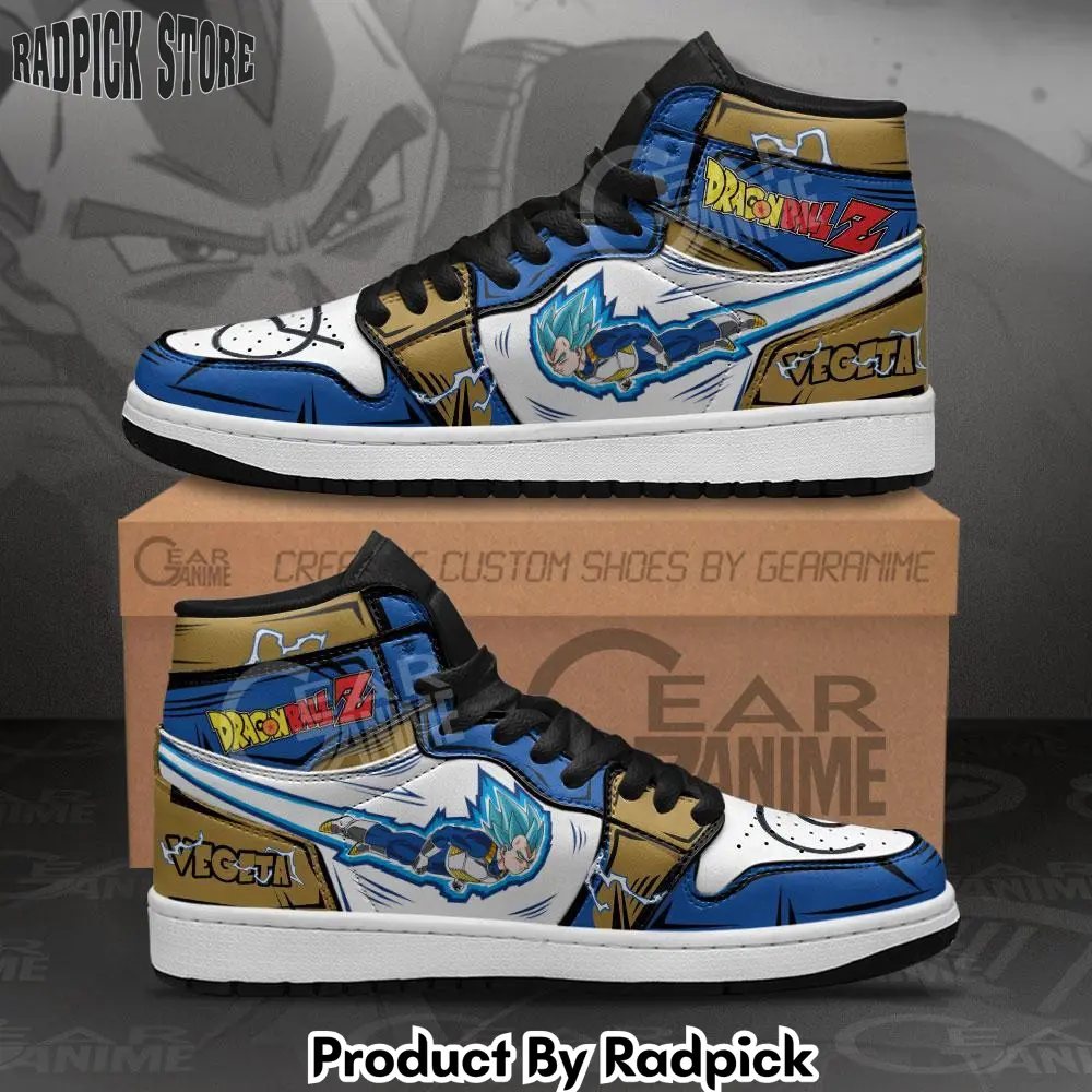 Vegeta blue air jordan high top sneakers dbz shoes  rp0355742